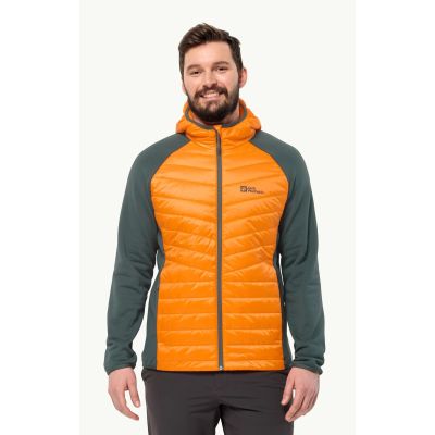 2. Jack Wolfskin Routeburn Pro Hybrid M Wasserdichte Outdoor-Jacke Gelb (1710511_3285)