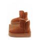 10. D.Franklin Damen Winter Schneestiefel Modische Fell gefütterte Braune Stiefeletten