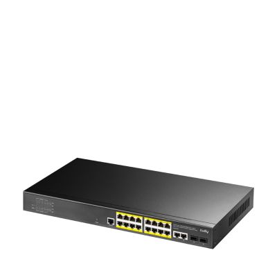 6. Cudy GS2018PS2 Managed L2 Gigabit Ethernet (10/100/1000) PoE-Unterstützung 1 HE Schwarz