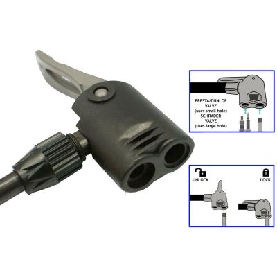 4. XQMAX PRO Werkstatt-/Fahrradpumpe 160 Psi (11 Bar) mit Manometer, kleiner Sockel