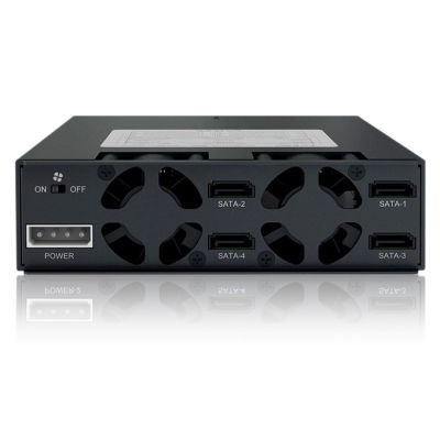 Icy Dock MB994SP-4SB-1 Trägerplatte, 13,3 cm (5,25 Zoll), 2,5 Zoll, Aluminium, Metall, CE, REACH