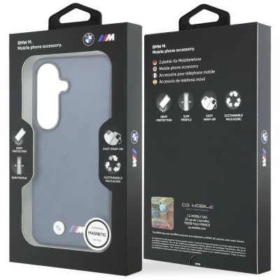 8. BMW M Metal Logo MagSafe Hülle für Samsung Galaxy S26 - Marineblau