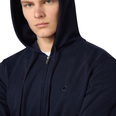 4. Champion Herren-Kapuzenpullover mit durchgehendem Reißverschluss, Marineblau, 220786 BS501