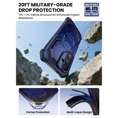6. Supcase ArmorBox Mag MagSafe Hülle für Samsung Galaxy S26 – Marineblau und Schwarz