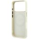 7. Guess Peony 4G MagSafe-Hülle mit kleinem Logo für iPhone 17 Pro / 18 Pro – Beige