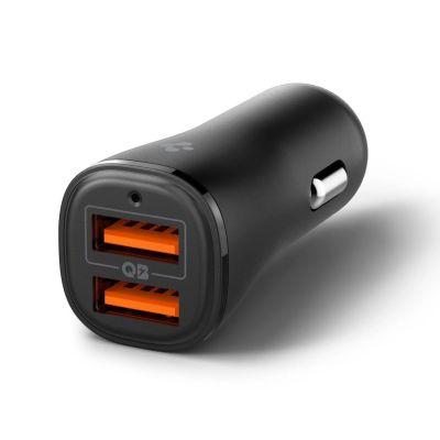 3. Spigen Essential EV302 30W 2-Port USB-A Autoladegerät – Schwarz
