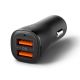 3. Spigen Essential EV302 30W 2-Port USB-A Autoladegerät – Schwarz