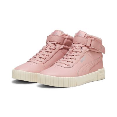 3. Puma CARINA 2.0 MID WTR Damen Winterschuhe isolierte Sneakers aus Öko-Leder rosa (385852-04)