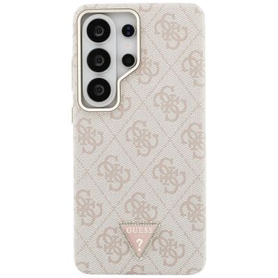 3. Guess 4G Triangle Logo MagSafe Hülle für Samsung Galaxy S26 Ultra – Pink