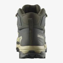 Salomon X Ultra 5 Mid GTX Wanderschuhe – Torf/Graugrün/Blau