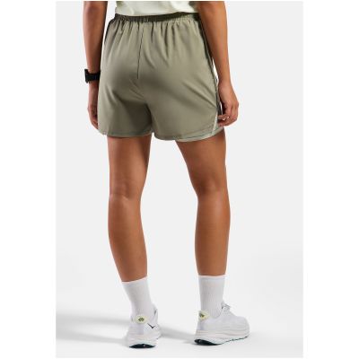 2. Damen-2-in-1-Shorts Odlo ESSENTIAL 4 INCH, beige