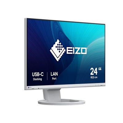 8. EIZO FlexScan EV2490-WT Monitor – 60,5 cm (23,8 Zoll) – 1920 x 1080 Pixel – Full HD – LED – 5 ms – Weiß