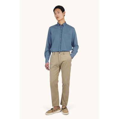 3. Paul&Shark Herren-Jeanshemd, Hellblau, Marineblau, 99313030-J01