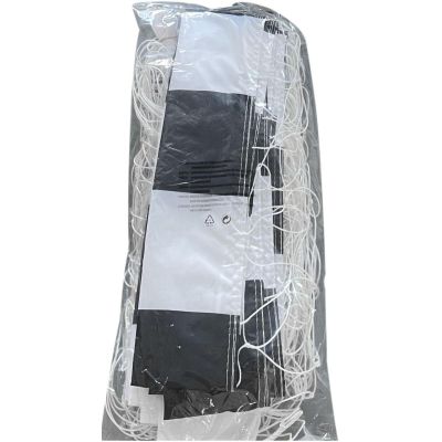 6. Tornetz 300x200x110cm Weiß-Schwarz Enero