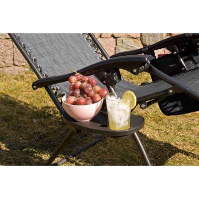 17. Klappbarer Gartenstuhl mit Sonnendach 173 x 52/65 x 110 cm, Grau