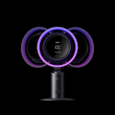 11. Jisulife Tischventilator Pro3 10000mAh Desktop-Turbinenventilator mit Filter - Dunkelgrau