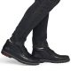 5. Bequeme Herren-Ankle-Boots aus Leder, gefüttert, schwarz, Rieker 10504-00