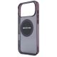 6. Mercedes AMG IML Transparent Bicolor Block MagSafe Hülle für iPhone 18 Pro Max / 17 Pro Max - Schwarz und Burgunderrot