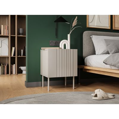 3. Nachttisch 2-teilig ISLA 44,5x40x59 Kaschmir matt