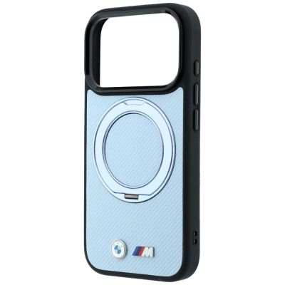 6. BMW Kevlar Ring Stand 360 MagSafe Hülle für iPhone 18 Pro Max / 17 Pro Max – Blau