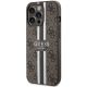 2. Guess GUHMP13XP4RPSW iPhone 13 Pro Max 6,7" braun/braunes Hardcase 4G bedruckte Streifen MagSafe