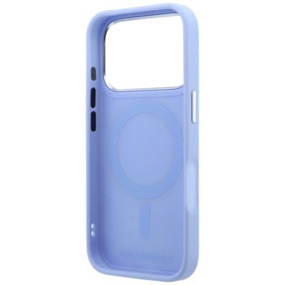 7. Karl Lagerfeld mit Ringständer 360 Karl & Choupette Köpfe Pin MagSafe Hülle für iPhone 18 Pro Max / 17 Pro Max - Hellblau