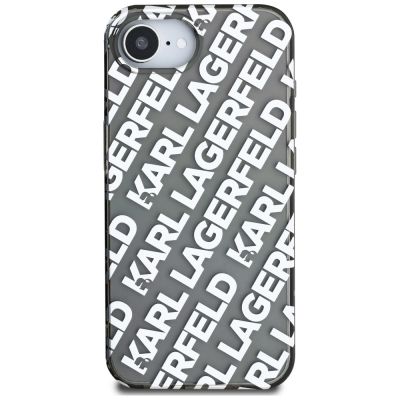 3. Karl Lagerfeld IML Repeat Logo Hülle für iPhone 16e - Silber