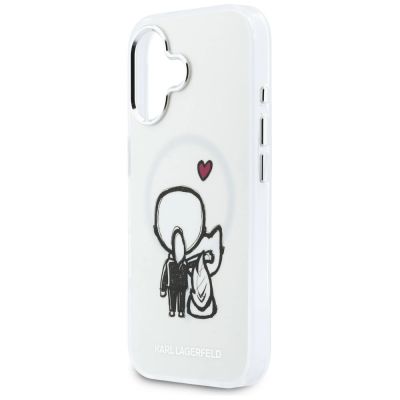 6. Karl Lagerfeld Karl & Choupette MagSafe Back Case für iPhone 17 - Transparent