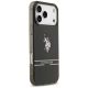 4. US Polo DH und Bottom Stripe Logo MagSafe Hülle für iPhone 17 Pro Max - Schwarz