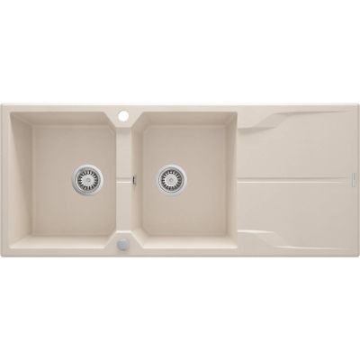 Granitspüle mit zwei Becken und Abtropffläche ZQN 5213