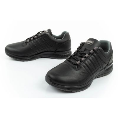 8. Grisport Herren-Sportschuhe aus schwarzem Leder, Modell Nero Avon, bequem und leicht