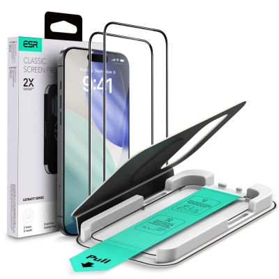 ESR UltraFit Panzerglas 2er-Pack für iPhone 17 Pro - transparent