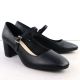 3. Schwarze Sergio Leone PB176 Pumps mit niedrigem Absatz und Riemen