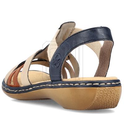 12. Bequeme Rieker W RKR662 mehrfarbige Sandalen