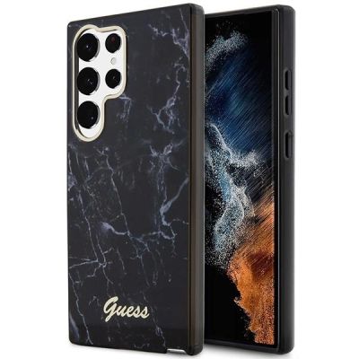 2. Guess GUHCS23LPCUMAK S23 Ultra S918 schwarz/schwarzes Hardcase Marble