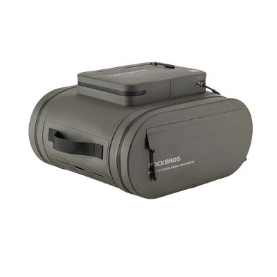 Rockbros wasserdichte Fahrradtasche, für den Kofferraum, Fassungsvermögen 14 l - grau