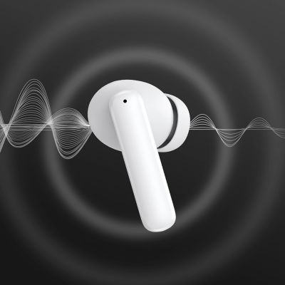 8. QCY T13 In-Ear-Kopfhörer mit ANC, IPX5, Bluetooth 5.3 – Weiß