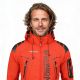 6. Geographical Norway Techno MEN 056 BS3 Herren Sportjacke mit verstellbarer Kapuze, wasserdicht, rot (WU1060H/GN)