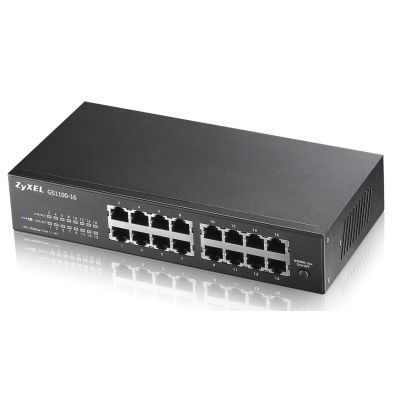 4. Zyxel GS1100-16 16p Unmanaged Gigabit Switch