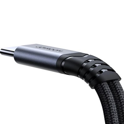 6. Joyroom SY-C03 USB-C auf 2x USB-C 2in1 DAC-Adapter – Schwarz