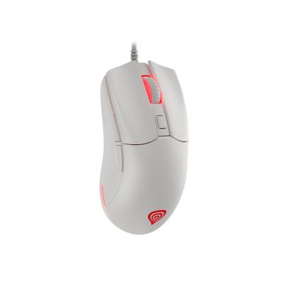 3. Genesis Krypton 750 Light 8000 DPI Gaming-Maus PAW3333 RGB Weiße Gaming-Maus