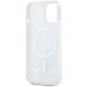 7. DKNY IML Checkered Mono Pattern & Printed Stripes MagSafe-Hülle für iPhone 15 / 14 / 13 – Beige
