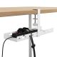 8. MACLEAN Kabelorganizer für unter den Schreibtisch, max. 5 kg, weiß, MC-105 W