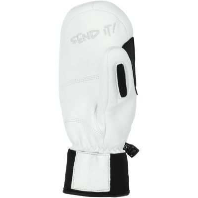 VIKING Send It Freeride-Handschuhe aus Leder für Erwachsene, Weiß, Größe 9