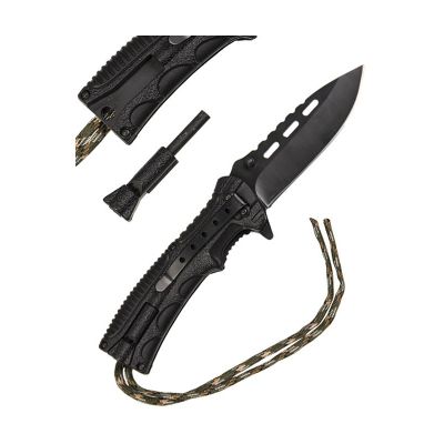 2. Mil-Tec Paracord-Klappmesser mit Feuerstarter - Camo