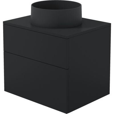 Waschtischunterschrank mit Granitwaschbecken – 360 mm