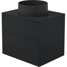 Waschtischunterschrank mit Granitwaschbecken – 360 mm