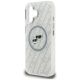 6. Karl Lagerfeld IML Glitter Karl & Choupette Heads Logo MagSafe iPhone 16 Hülle - Grau