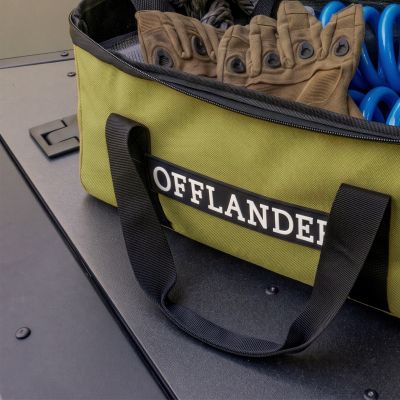 9. OFFLANDER Geschlossener Koffer mit transparentem Deckel, PVC, 28 l