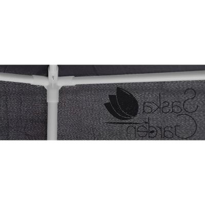 6. Sechseckiger Gartenpavillon 2x2x2x2,5 m mit Moskitonetz, Grau